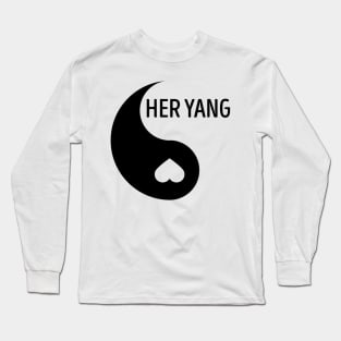 Her Yang His Yin Couple Matching Long Sleeve T-Shirt